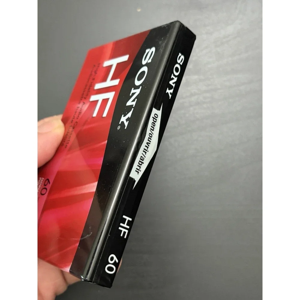 Sony HF 60 Minute Cassette Tape Normal Bias Blank Tape Recordable New Sealed Vtg